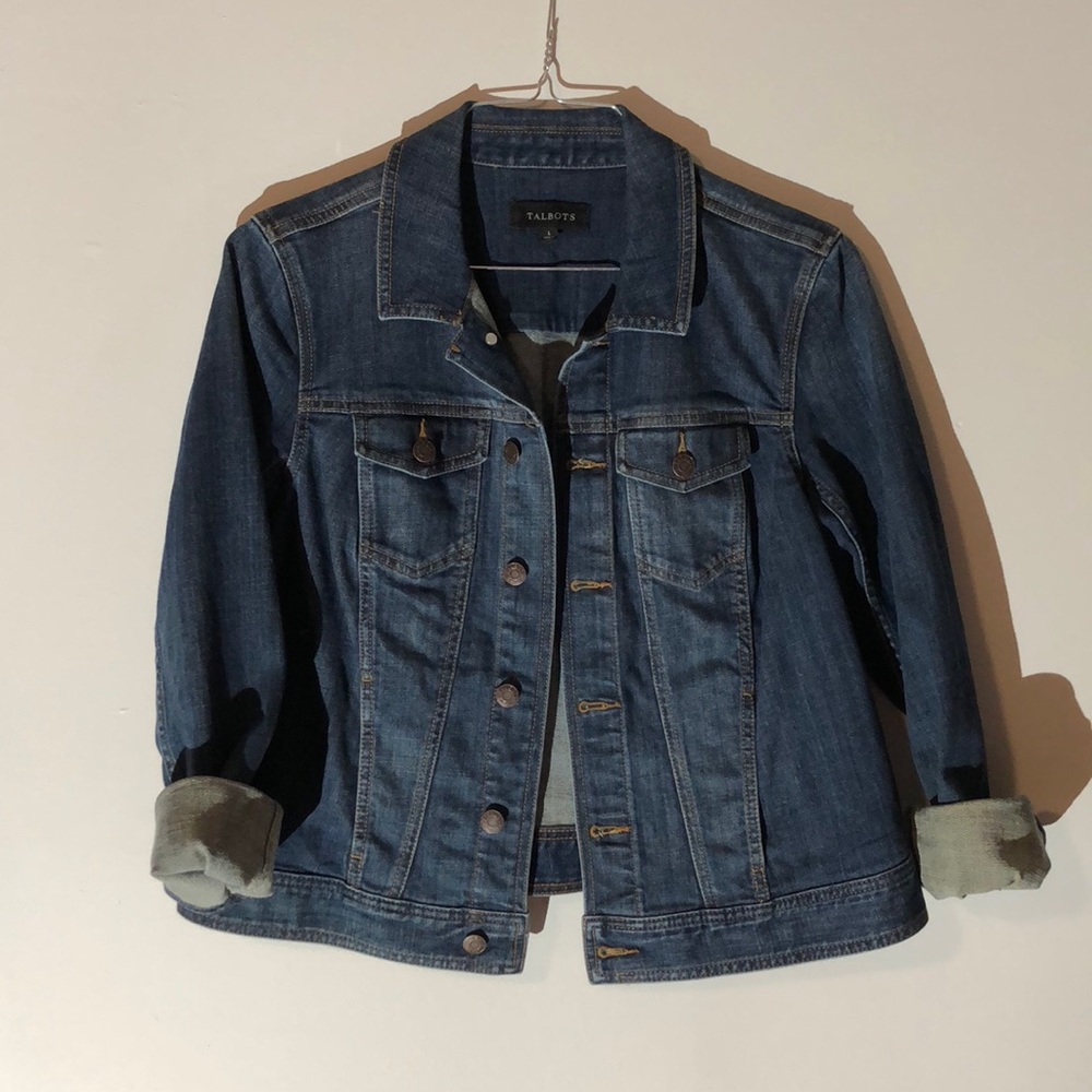 Medium dark wash jean jacket